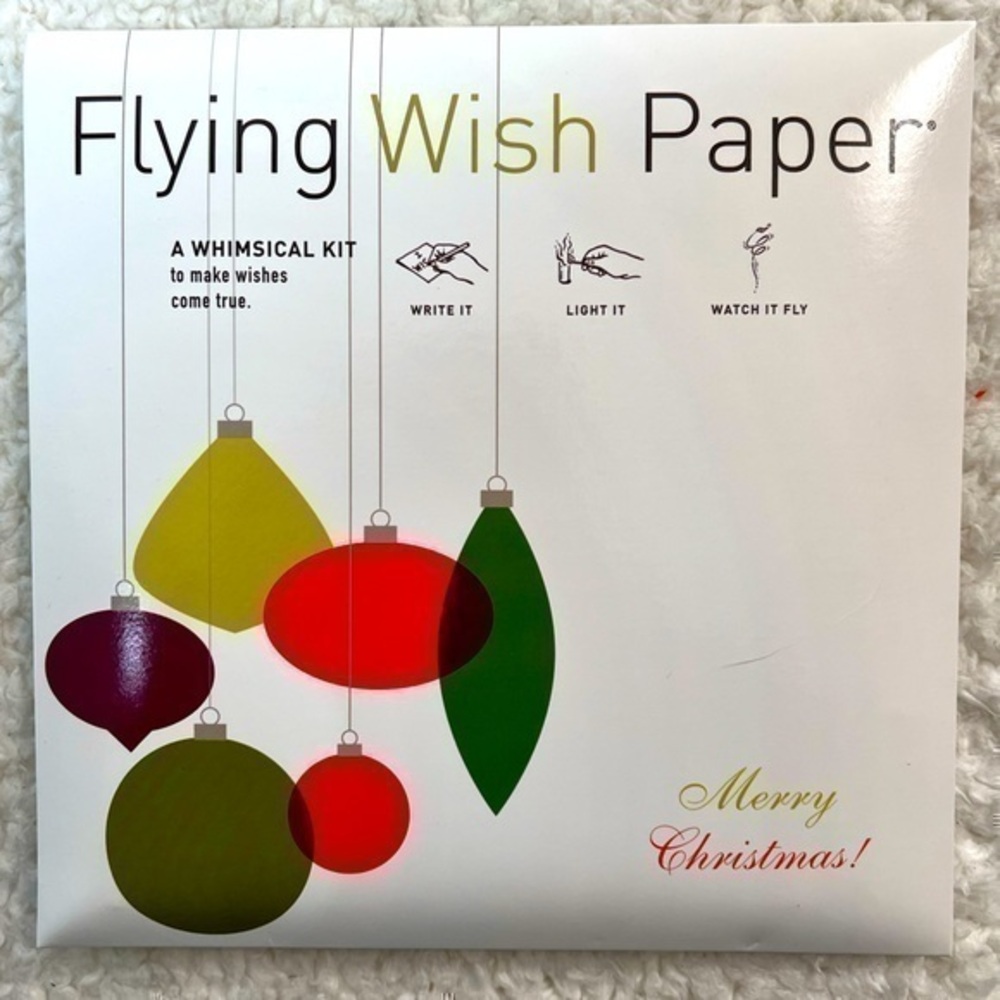 Flying Wish Paper “Retro Ornaments” Whimsical Wish Kit